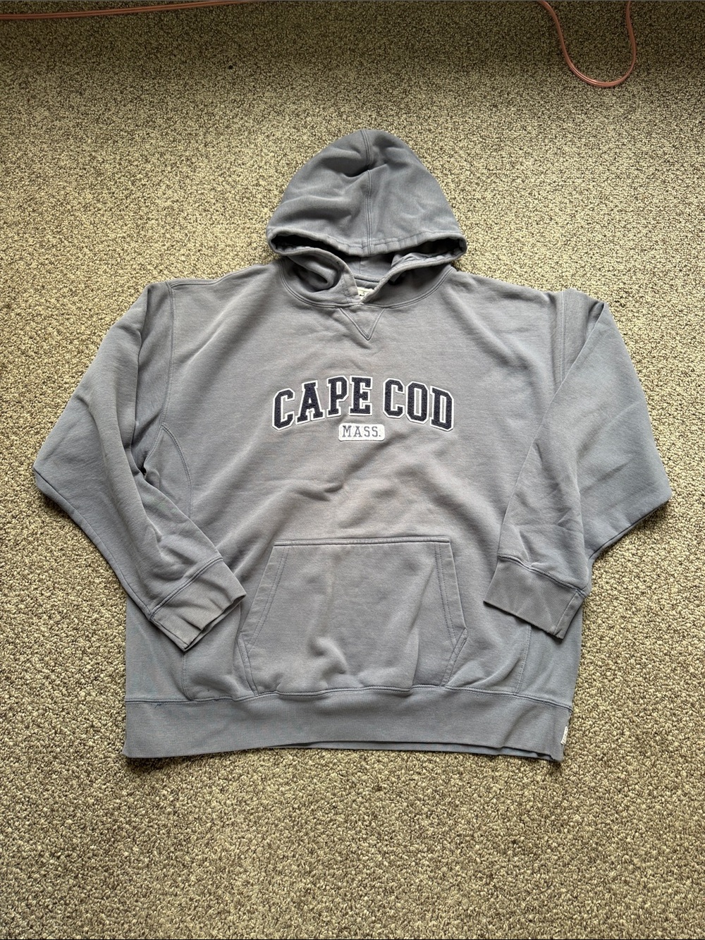 Blue Cape Cod Cuffy Pullover Hoodie - Men's Casual Sweatshirt